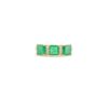 925 Sterling Silver Emerald Diamond Ring
