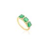 925 Sterling Silver Emerald Diamond Ring - Image 4