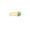 925 Sterling Silver Emerald Diamond Ring - Image 5