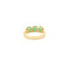 925 Sterling Silver Emerald Diamond Ring - Image 6