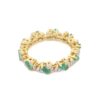 925 Sterling Silver Emerald Diamond Ring - Image 4