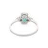 925 Sterling Silver Emerald Diamond Ring - Image 4