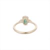 925 Sterling Silver Emerald Diamond Ring - Image 4