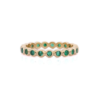 925 Sterling Silver Emerald Eternity Band
