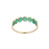 925 Sterling Silver Emerald Half Eternity Band - Image 4