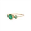 925 Sterling Silver Emerald Ring - Image 3