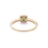925 Sterling Silver Emerald Wedding Diamond Ring - Image 4