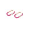 Sterling silver huggie earrings measuring 19.3 mm long