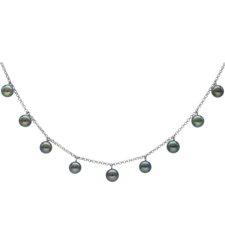 925 Sterling Silver Enigma Pearl Necklace