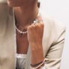 925 Sterling Silver Enigma Pearl Necklace - Image 2