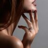 925 Sterling Silver Entwined Ardour35 Engagement Ring and 0.50CT Diamond - Image 2