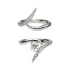 925 Sterling Silver Entwined Ardour35 Engagement Ring Set and 0.65CT Diamond - Image 3