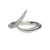 925 Sterling Silver Entwined Ardour35 Wedding Ring and 0.15CT Diamond