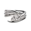 925 Sterling Silver Entwined Captured Vine60 Engagement Ring and 0.85CT Diamond - Image 2