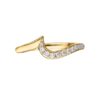 925 Sterling Silver Entwined Petal10 Wedding and Eternity Ring and 0.15CT Diamond