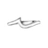 925 Sterling Silver Entwined Petal10 Wedding and Eternity Ring