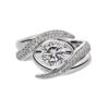 925 Sterling Silver Entwined Rapture100 Engagement Ring and 1.16CT Diamond - Image 3
