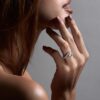925 Sterling Silver Entwined Rapture75 Engagement Ring and 0.91CT Diamond - Image 2