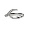 925 Sterling Silver Entwined Rapture75 Wedding Ring and 0.16CT Diamond