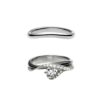925 Sterling Silver Entwined Vine40 Engagement Ring and 0.54CT Diamond - Image 2
