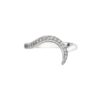 925 Sterling Silver Entwined50 Eternity Ring and 0.35CT Diamond