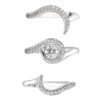 925 Sterling Silver Entwined50 Eternity Ring and 0.35CT Diamond - Image 5