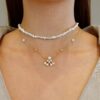 925 Sterling Silver Essence Diamond Pendant Pearl - Image 2