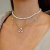 925 Sterling Silver Essence Diamond Pendant Pearl - Image 4