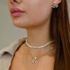 925 Sterling Silver Essence Diamond Pendant Pearl - Image 6