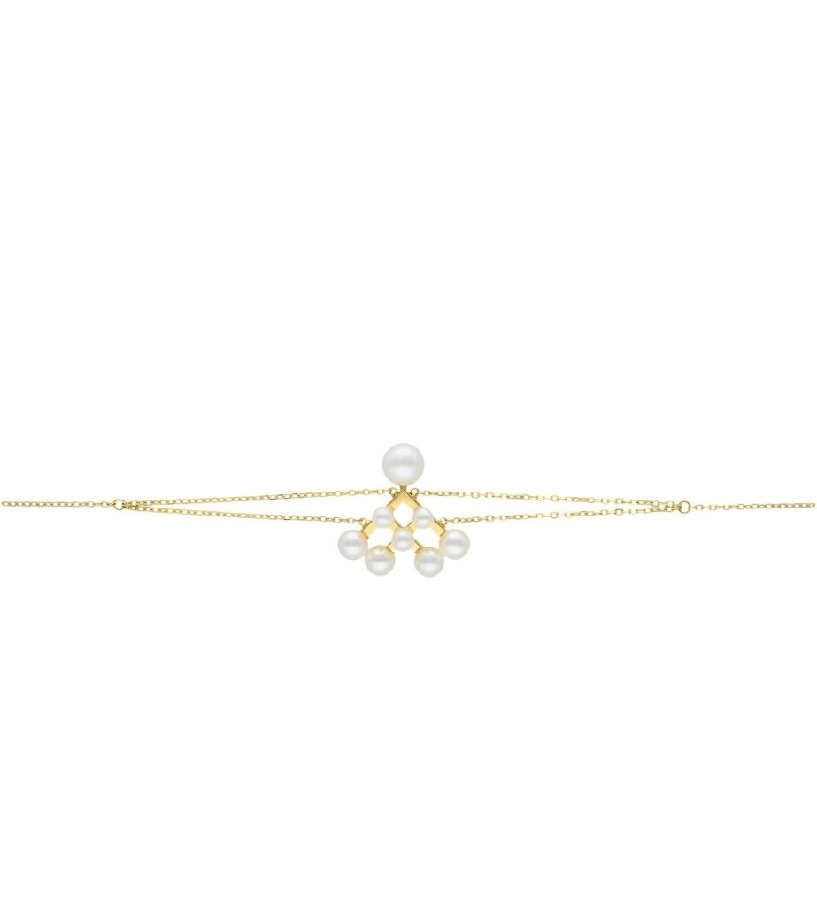 925 Sterling Silver Essence Yellow Pearl Bracelet