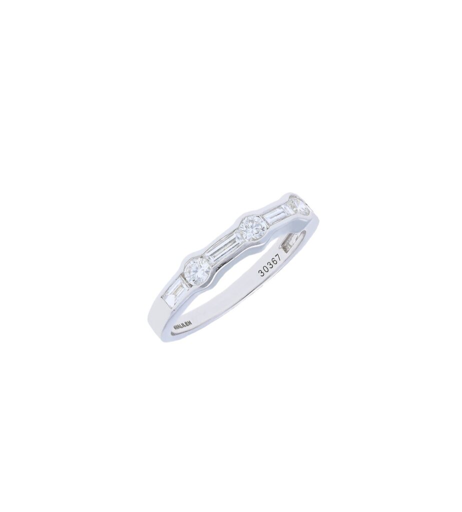 925 Sterling Silver Eternity Diamond Ring