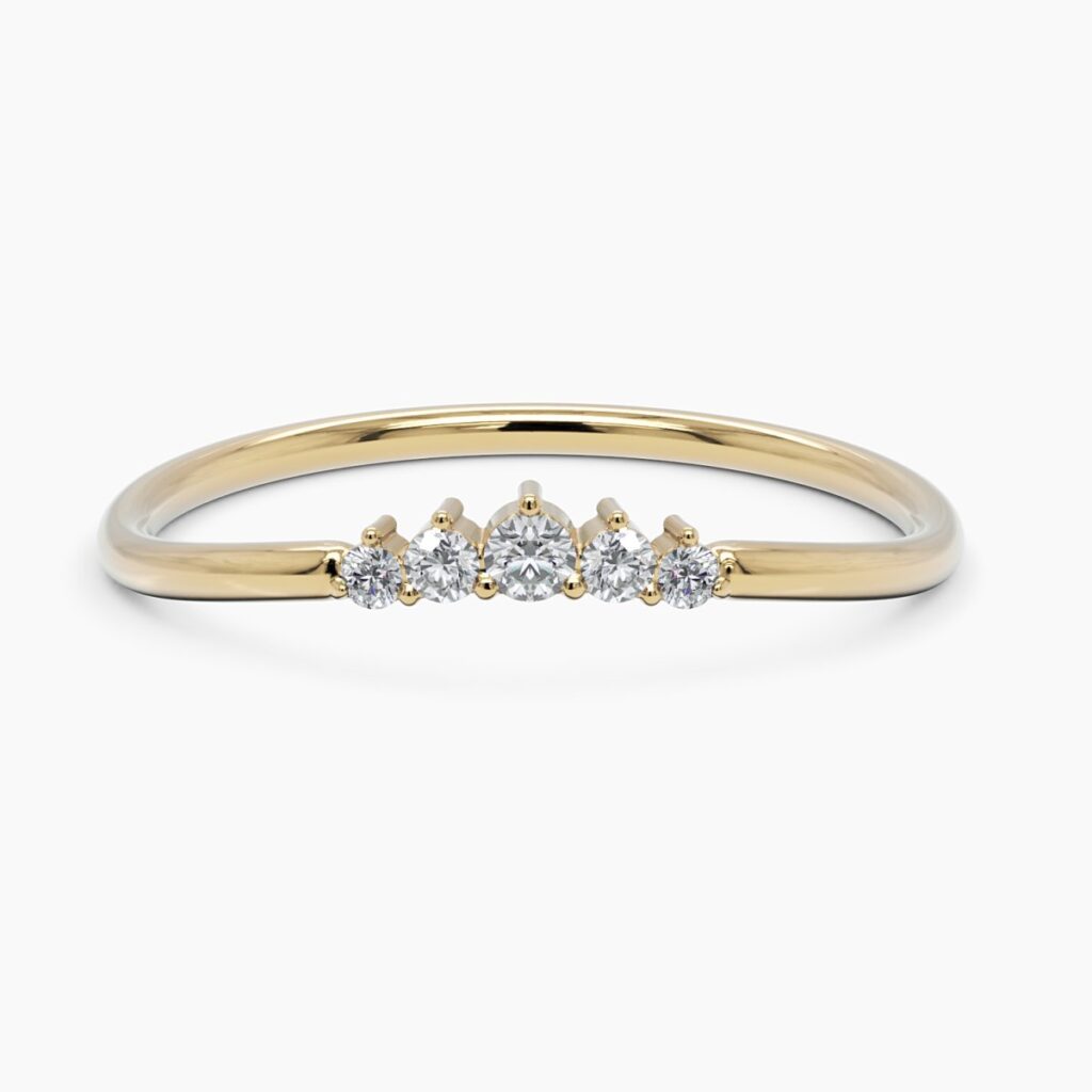 925 Sterling Silver Eternity Diamond Wedding Band