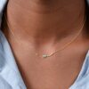925 Sterling Silver Evil Eye Bar Necklace - Image 4