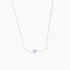925 Sterling Silver Evil Eye Bar Necklace - Image 5