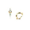 925 Sterling Silver Eye Candy Pastel Blue Mini Diamond Ear Cuff