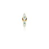 925 Sterling Silver Eye Candy Pastel Blue Mini Diamond Ear Cuff - Image 5