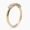 925 Sterling Silver Five Diamond Band Ring - Image 5