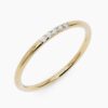 925 Sterling Silver Five Diamond Band - Image 5