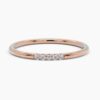 925 Sterling Silver Five Diamond Band - Image 7