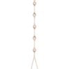 925 Sterling Silver Five Diamond Bezel Hand Chain
