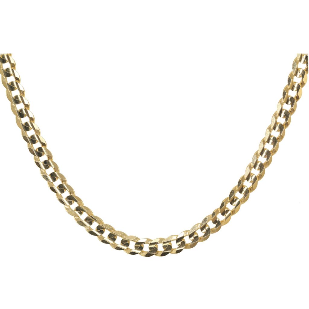925 Sterling Silver Flat Link Chain Necklace