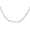 925 Sterling Silver Floating Teardrop Diamond Tennis Necklace - Image 6