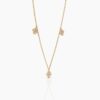 925 Sterling Silver Flower Diamond Necklace - Image 4