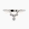 925 Sterling Silver Four Diamond Dainty Ring - Image 8
