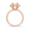 925 sterling silver engagement ring with classic romantic style