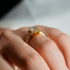 Refined sterling silver engagement ring with balanced proportions
