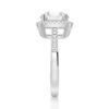 Pavé engagement ring with a refined, balanced design
