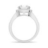 Four-prong engagement ring with premium CZ diamond styling