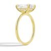 Elegant ring with premium CZ diamond and halo detailing