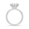 925 Sterling Silver Four Prong Solitaire Diamond Engagement Ring - Image 6